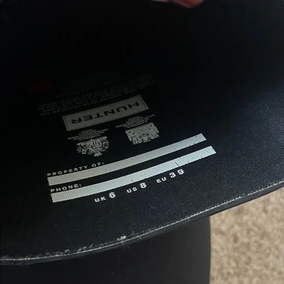 Hunter Glossy Black Tall Boots - Picture 4 of 6